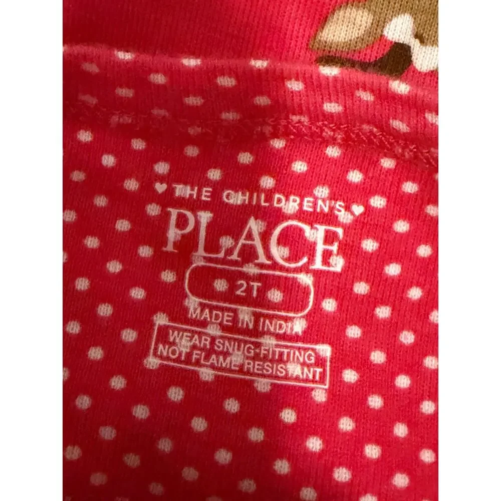 The Children's Place Baby 2T Reindeer Print Long Sleeve Stretchie One Piece